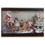 LARGE LONG AQUARIUM FILLED WITH SANTAS LARGE LONG AQUARIUM FILLED WITH SANTAS