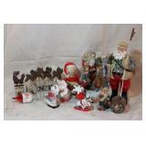 FISHING SANTA, MR & MRS WITH MISLTOE, FISHING SANTA, MR & MRS WITH MISLTOE,