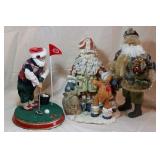 GOLF SANTA, RAGGEDY SANTA, OFFICE CHAIR SANTA GOLF SANTA, RAGGEDY SANTA, OFFICE CHAIR SANTA