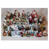 NOEL BEAR ORNAMENTS, ROUND SANTAS, FISHING BOAT NOEL BEAR ORNAMENTS, ROUND SANTAS, FISHING BOAT
