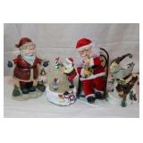 ROCKING SANTA PLAYING SAX AND OTHER SANTAS ROCKING SANTA PLAYING SAX AND OTHER SANTAS