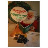 1979 CHRISTMAS DISPLAY AND BAG OF MISC.