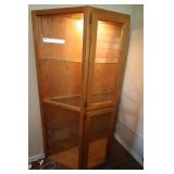 TRAPEZOID SHAPED CHINA CABINET
