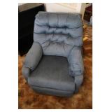 SMALL BLUE RECLINER CHAIR