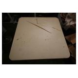 SQUARE CARD TABLE w/ DAMAGED TOP