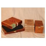 CIGAR BOXES - WOOD (8 BOXES)