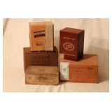 CIGAR BOXES - WOOD (5 BOXES)