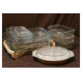 GLASS PYREX DISHES