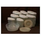 SLIM STACK COLLAPSABLE BOWLS, PLASTIC CONTAINERS