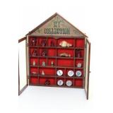 "MY COLLECTION"  CURIO CABINET WITH CONTENTS