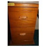 2 DRAWER FILE CABINET - WOOD LOOK