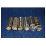 5 ROLLS UNC NICKELS AND 1/2 ROLL 1960 PENNIES 5 ROLLS UNC NICKELS AND 1/2 ROLL 1960 PENNIES