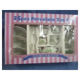 25 Piece Porcelain Tea Set 25 Piece Porcelain Tea Set