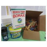 Clothespins, Empty Bucket, & Used Cleaners Clothespins, Empty Bucket, & Used Cleaners