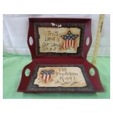 Patriotic Serving Trays Patriotic Serving Trays
