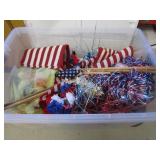 Nice Tote with American Flags & Red White & Blue Nice Tote with American Flags & Red White & Blue