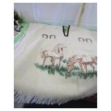 Large Wool Poncho with Horse Theme Large Wool Poncho with Horse Theme