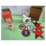 Mini Hurricane Lamp & Patriotic Decor Mini Hurricane Lamp & Patriotic Decor