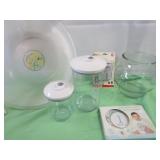 Treasure Lot - Beta Fish Bowl, Canisters, & More Treasure Lot - Beta Fish Bowl, Canisters, & More