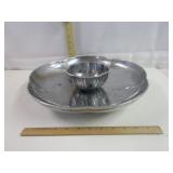 Lennox Pewter Chip & Dip Tray