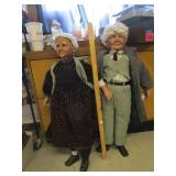 Large Grandma & Grandpa Porcelain Dolls