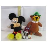 Mickey Mouse, Yogi Bear, California Raisin