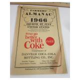 1966 Farmers Almanac with Local Advertisement