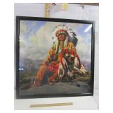 Framed Indian Chief Puzzle - Pick up only