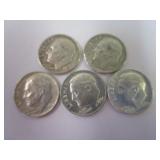 (2) 1963 & (3) 1964 Roosevelt Dimes