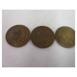 1895, 1897, & 1898 Indian Head Pennies