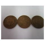 1894, 1905, & 1906 Indian Head Pennies