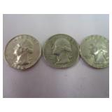 (3) 1964 Washington Quarters; Consignor reserve