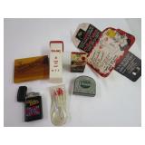 Treasure lot; tape measure, lighter, tacks, & more