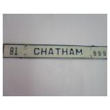1981 Chatham license tag