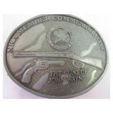 Belt buckle NRA Member Commemorative; The Guns of