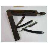 Early strope & straight razor; Made in Germany