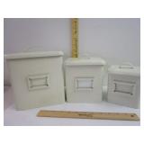 Enamel ware canisters set