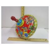 Vintage tin toy top