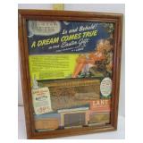 Framed Advertisement For The Altavista VA Lane Co.