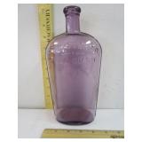 Vintage Purple Liquor Bottle