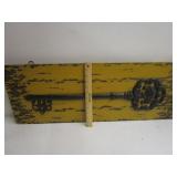 Primitive Look Sign W/ Cast Iron Key