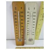 Vintage wooden Thermometers
