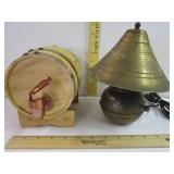 Decor Barrel AAnd Brass Lamp