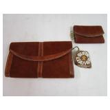 Leather Wallet & Keychain By Westport