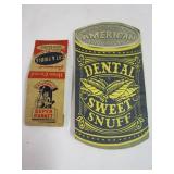 Dental Stuff note book & match book Cat & Fiddle;