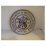 ROUND SMITH & WESSON SIGN