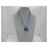 CUTE MURANO GLASS JELLY FISH NECKLACE