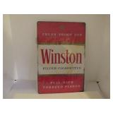 WINSTON FILTER CIGARETTES TIN SIGN