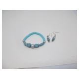 HAND CRAFTED BOHO BRACELET & EARRINGS