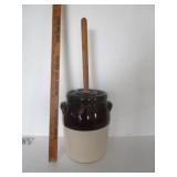 GALLON STONEWARE BUTTER CHURN